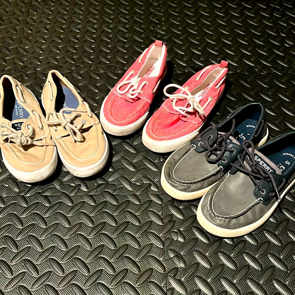 Boat shoe bundle, boys 13.5, 1, 1.5 GUC